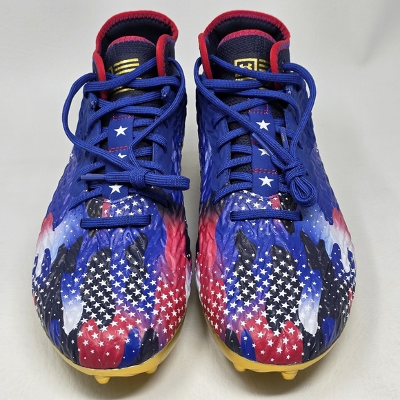 Under Armour Spotlight Clone 4 MC USA Mens Sz 14 Football Cleats 3027296-400 New - Picture 7 of 10